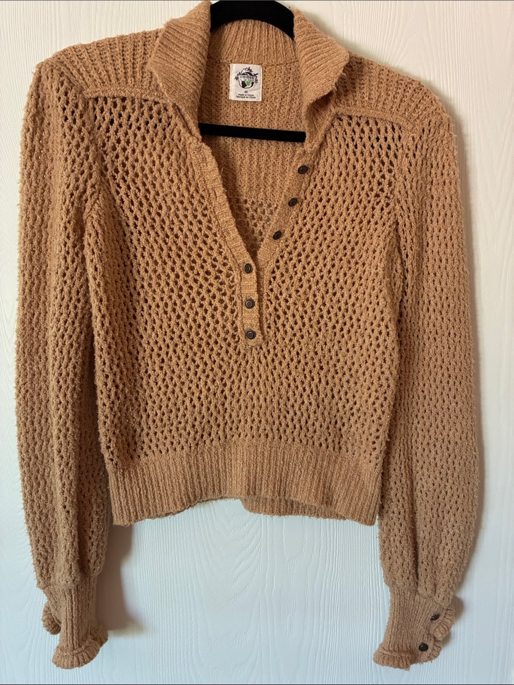 We The Free Chunky Knit Sweater - Camel XS